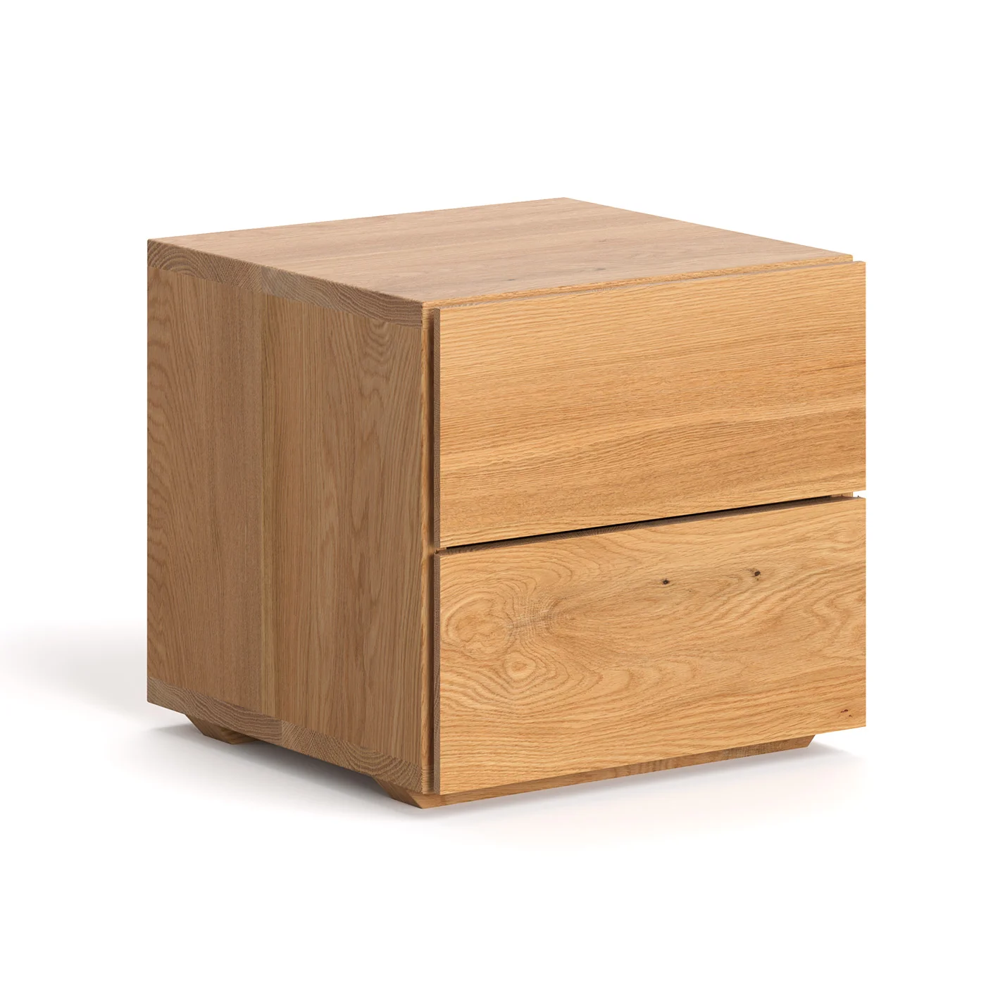 Cube-Nachtschrank aus Massivholz