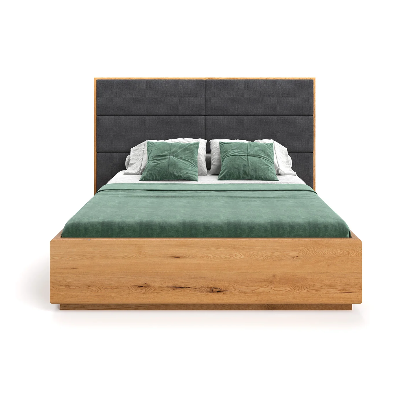 Dome-Bett aus Massivholz mit Bettkasten