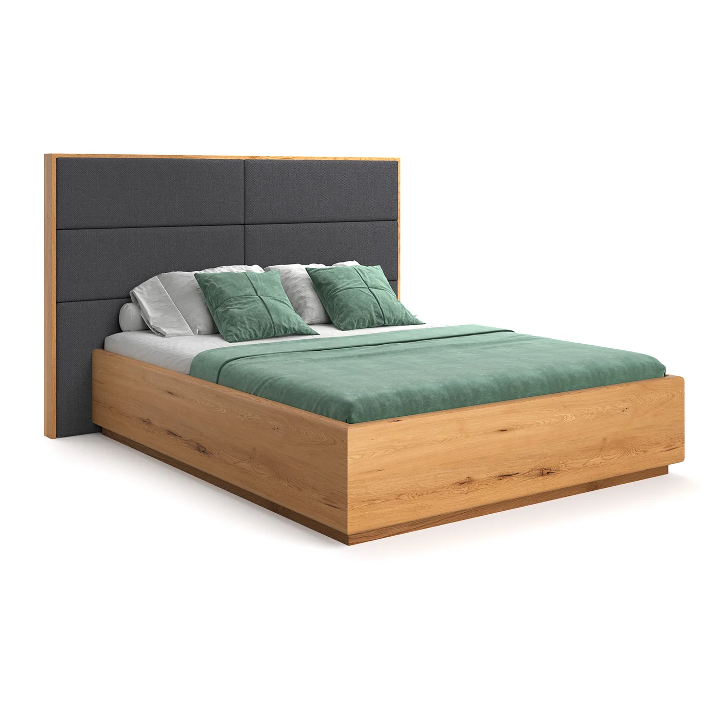 Dome-Bett aus Massivholz mit
