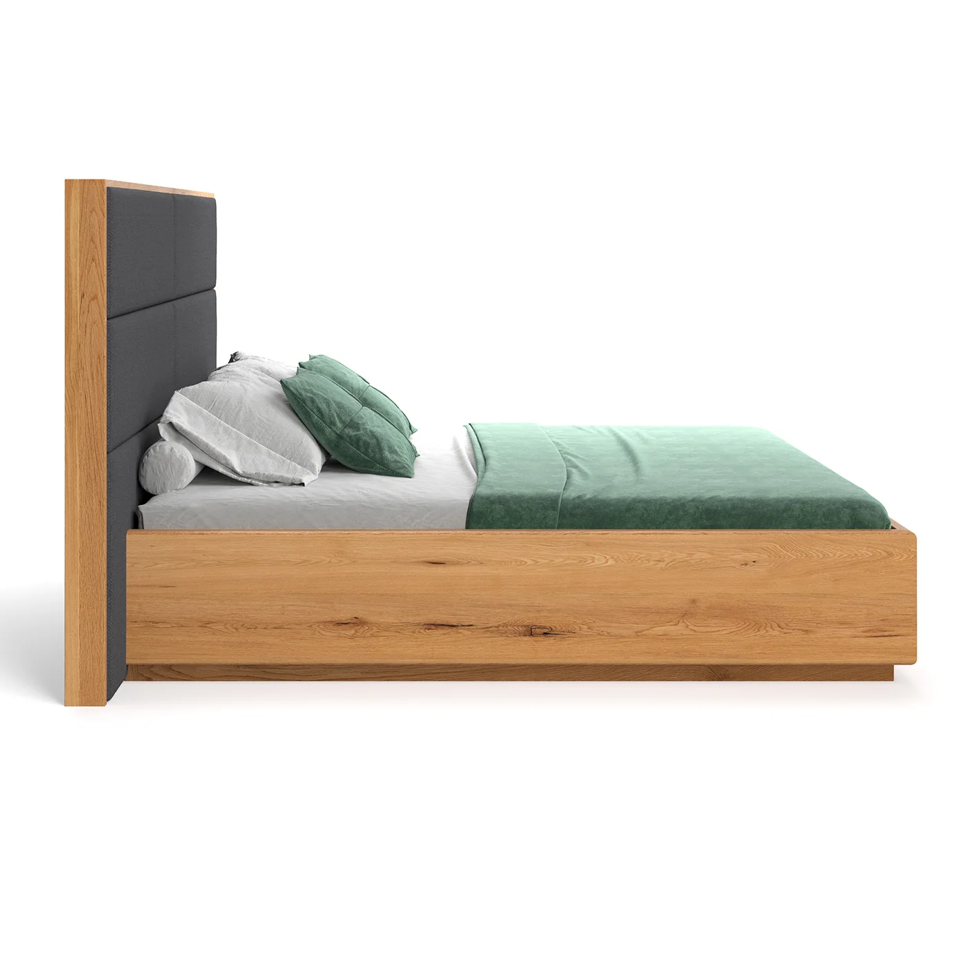 Dome-Bett aus Massivholz mit