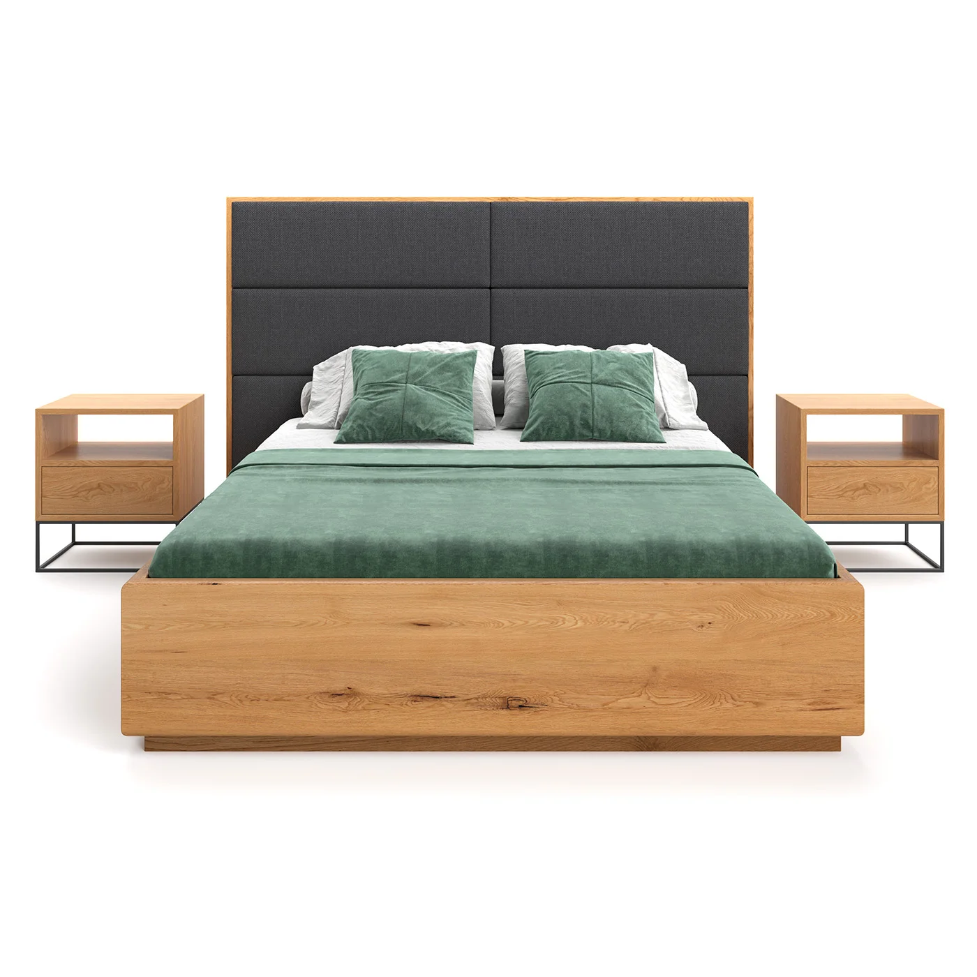 Dome-Bett aus Massivholz mit