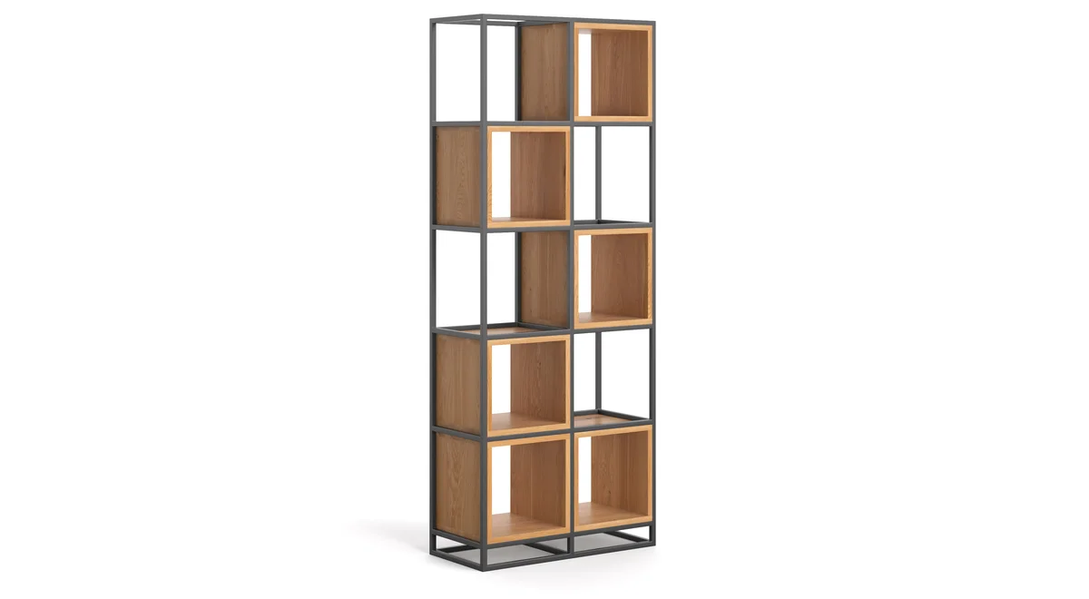 Frame-Bücherregal aus massivem Holz