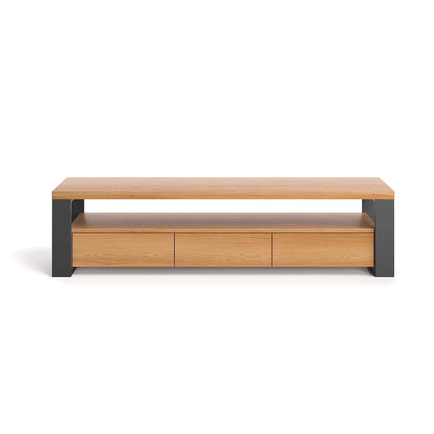 TV-Horizon-Schrank aus massivem Holz