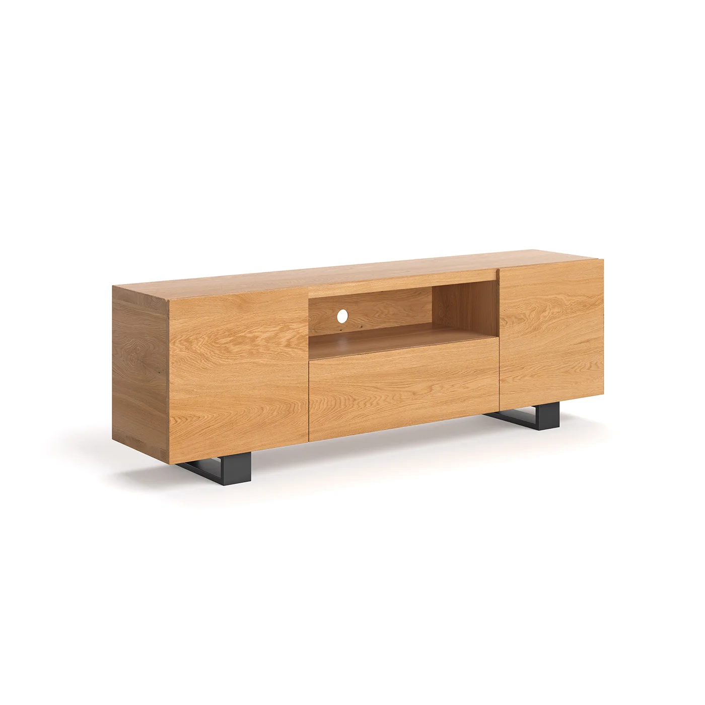 Lift-TV-Schrank aus massivem Holz