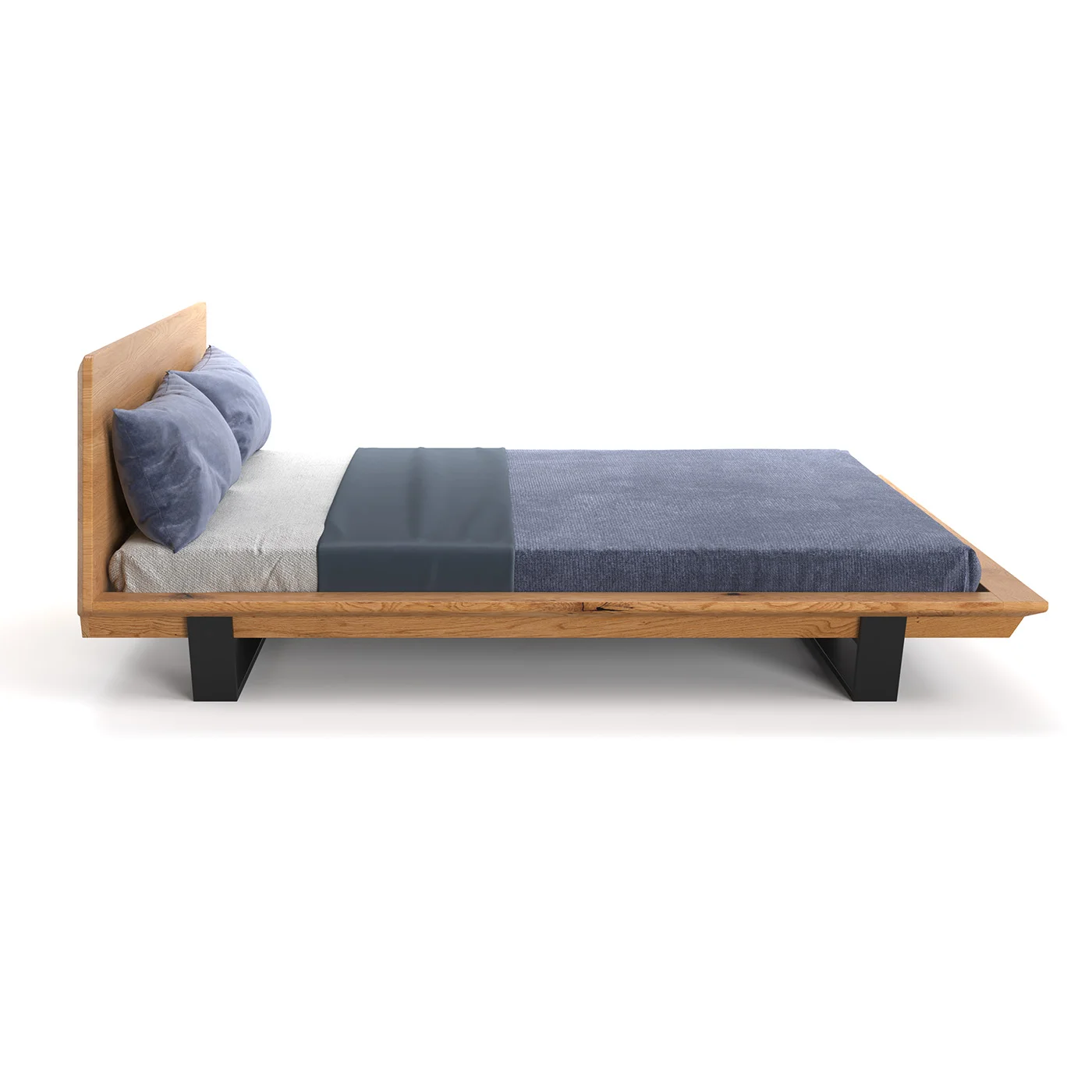 Nova-Slim-Bett aus Massivholz
