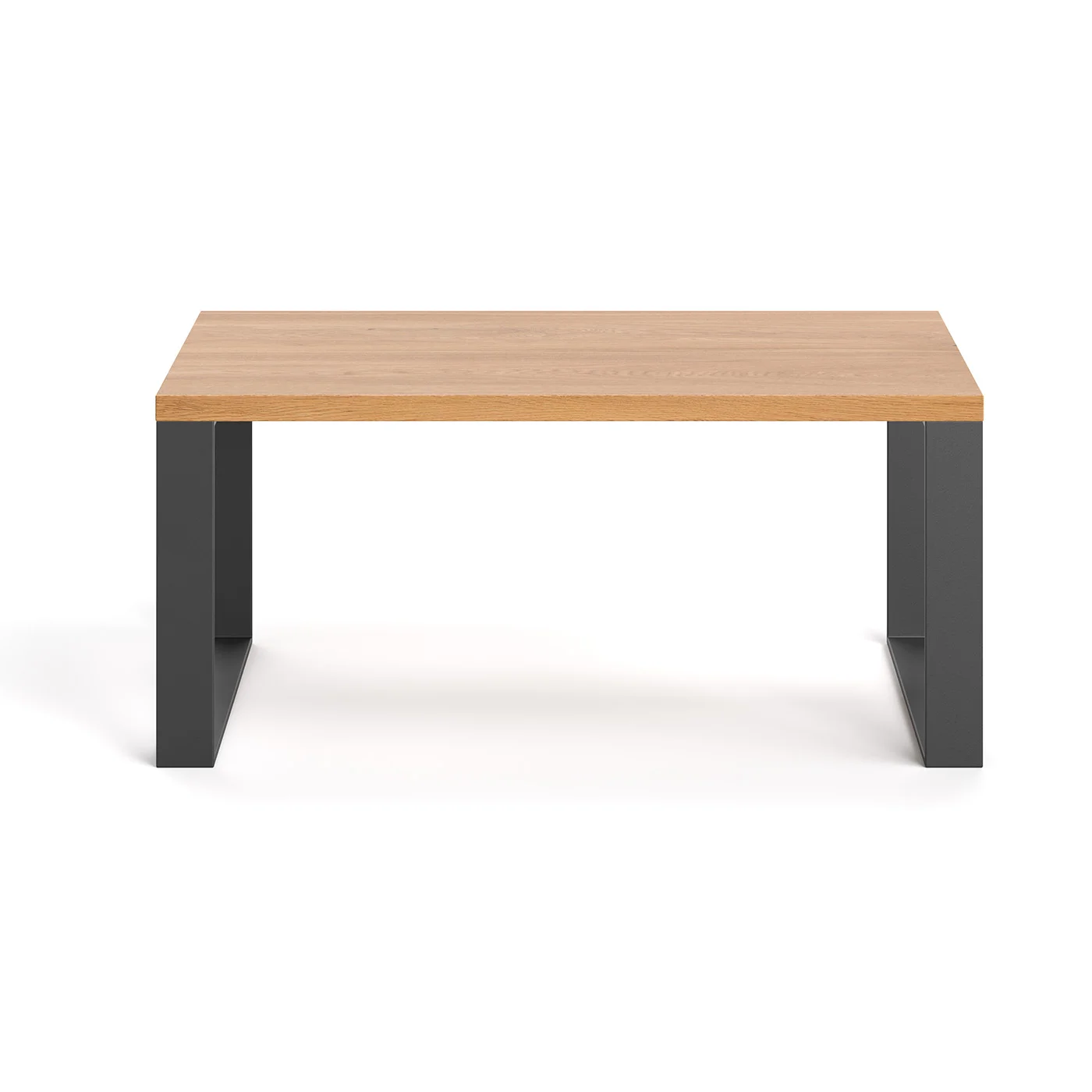 Slim-Couchtisch aus Holz und Metall