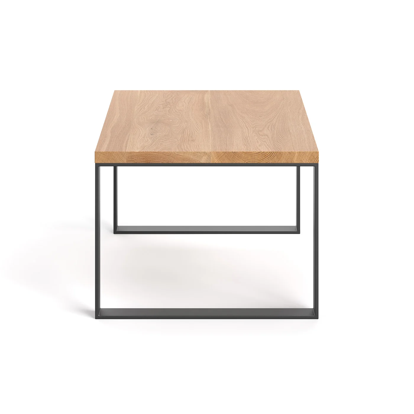 Slim-Couchtisch aus Holz und Metall